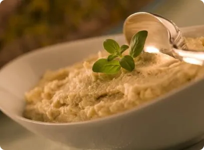 Purê de grão-de-bico